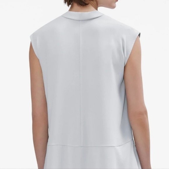 MM. LaFleur Light Gray Mist Huston 2.0 Sleeveless Blouse M - Picture 3 of 10